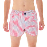 M5305 - Carreaux fuchsia & bleu marine