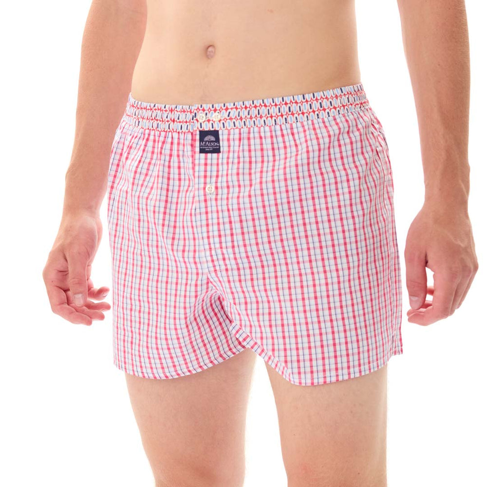 M5305 - A scacchi fucsia & blu marino