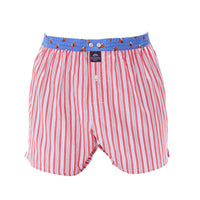 M5313 - rayé rouge, bleu ciel & bleu marine