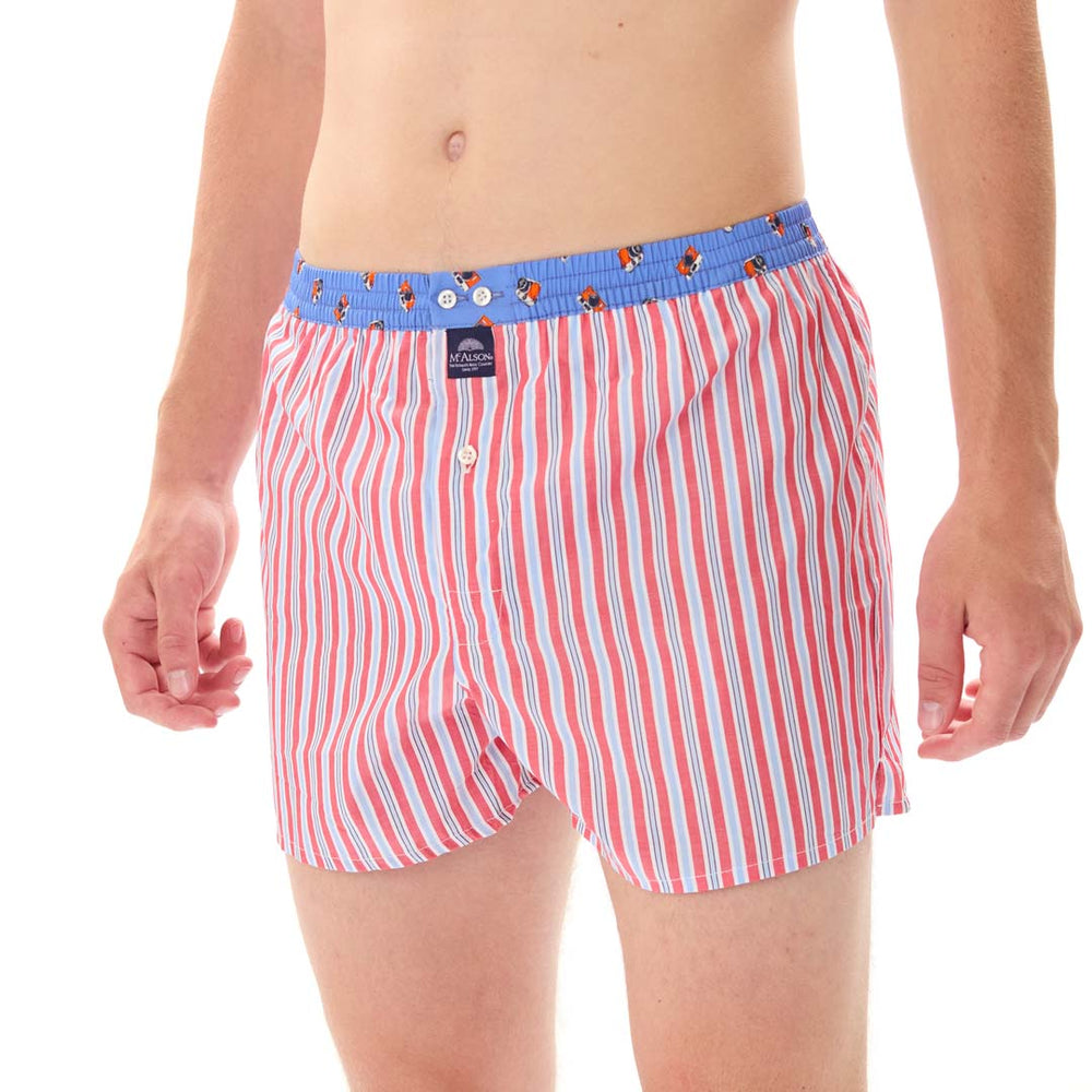 M5313 - A righe rosso, azzurro & blu marino