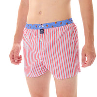M5313 - A righe rosso, azzurro & blu marino