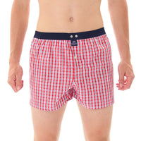 M5314 - Tartan rouge & bleu marine