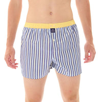 M5315 - rayé bleu marine & jaune