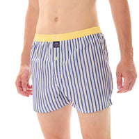 M5315 - A righe blu marino & giallo
