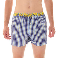 M5316 - Schottenkaro Marineblau & gelb