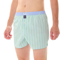 M5317 - Striped light green & blue
