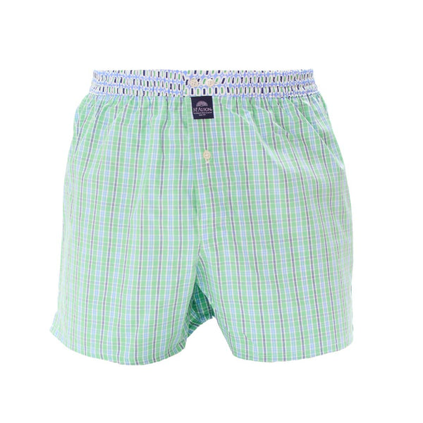 M5318 - Tartan light green & blue