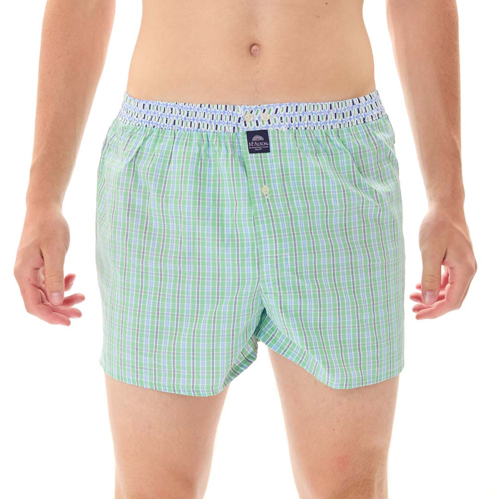 M5318 - Tartan light vert & bleu