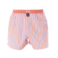 M5319 - rayé orange & bleu