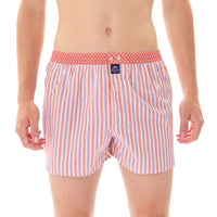 M5319 - rayé orange & bleu