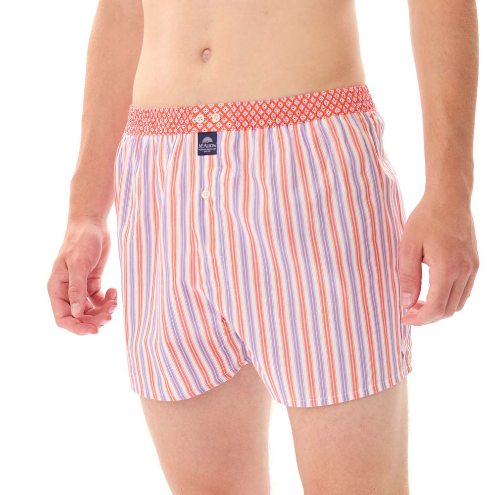 M5319 - A righe arancio & blu