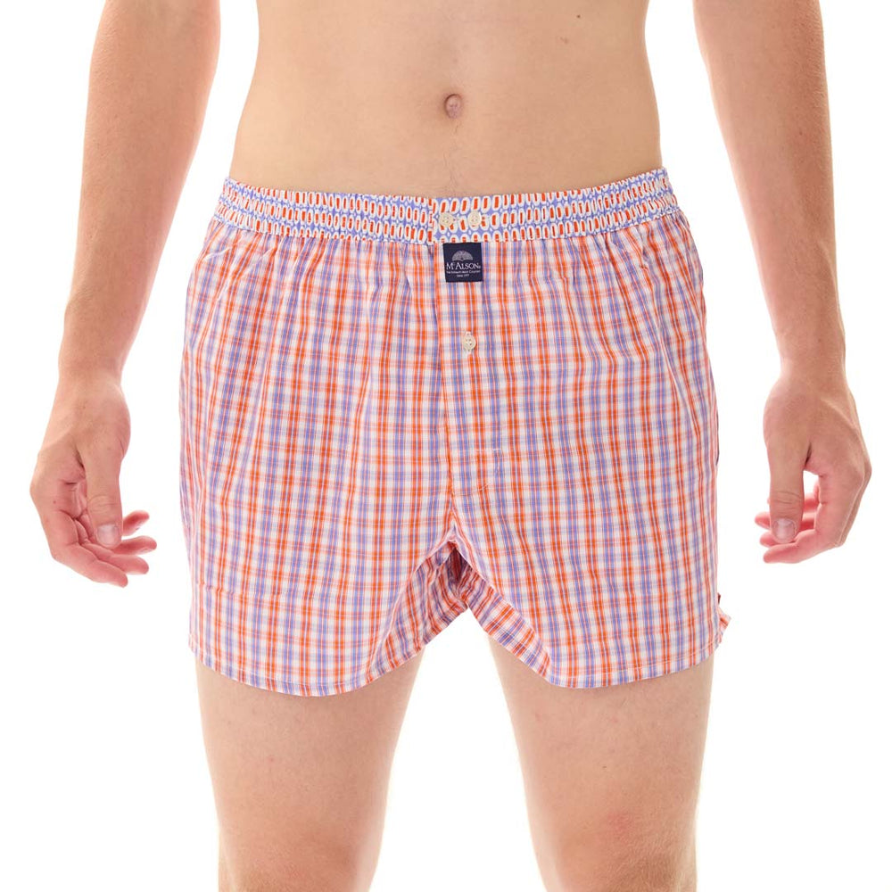 M5320 - Tartan orange & bleu