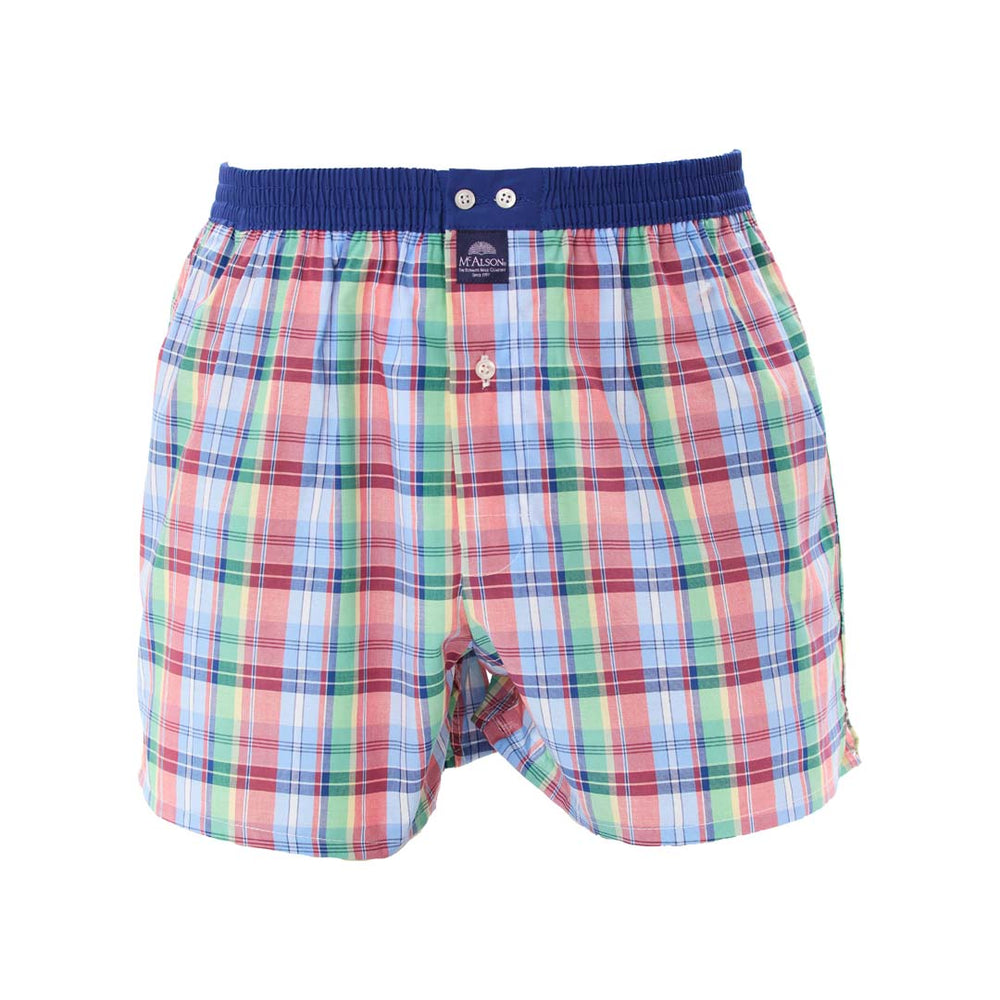 KM5331 - Madras vert, rouge & bleu