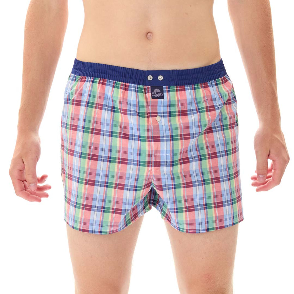 M5331 - Madras vert, rouge & bleu