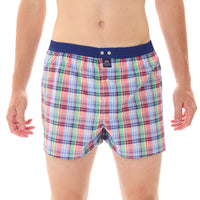 M5331 - Madras vert, rouge & bleu