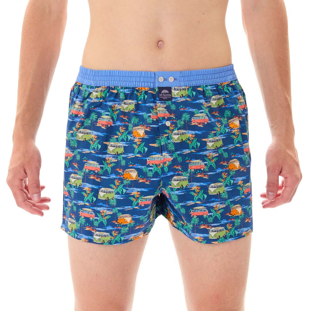 M5339 - Van Tropical bleu marine