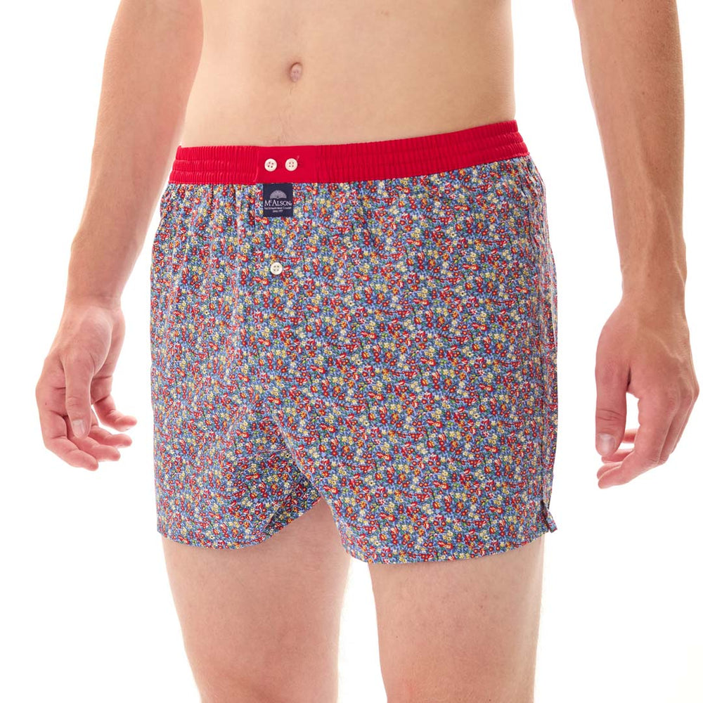 M5368 - fiori di campo blu & rosso