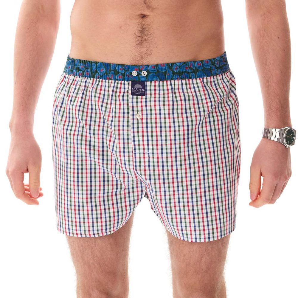 M5401 - Checkered blue, red & green