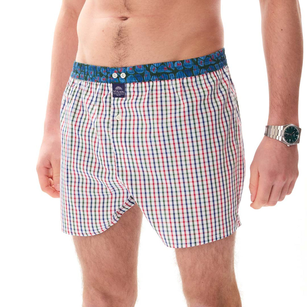 M5401 - Checkered blue, red & green