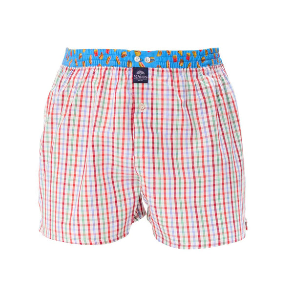 M5405 - Kariert rot & blau