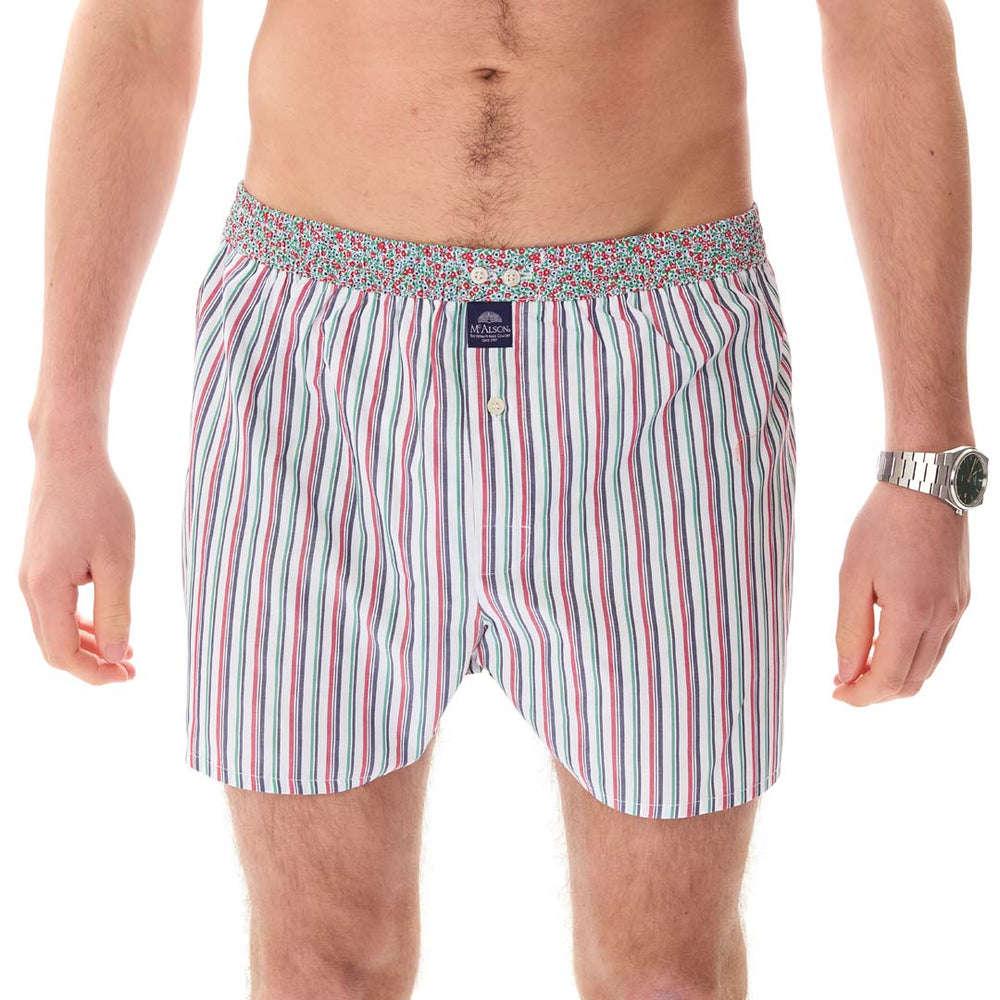 M5406 - Striped navy & white