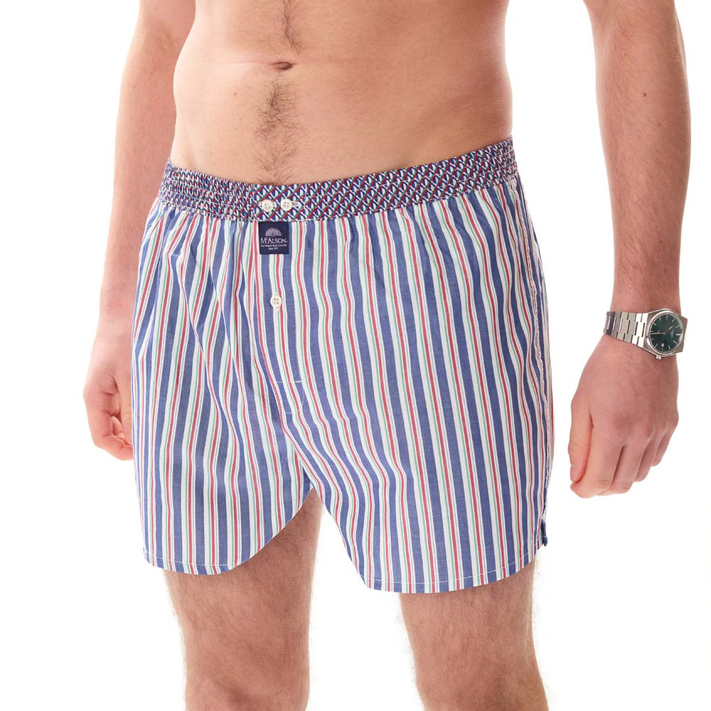 M5408 - Rayure bleu & blanc