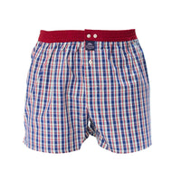 M5409 - Tartan navy & white