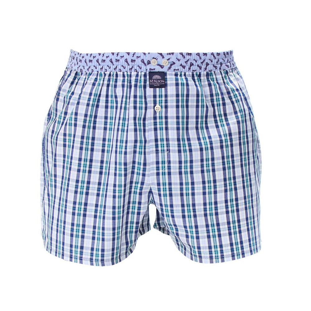 M5411 - Tartan bleu & blanc