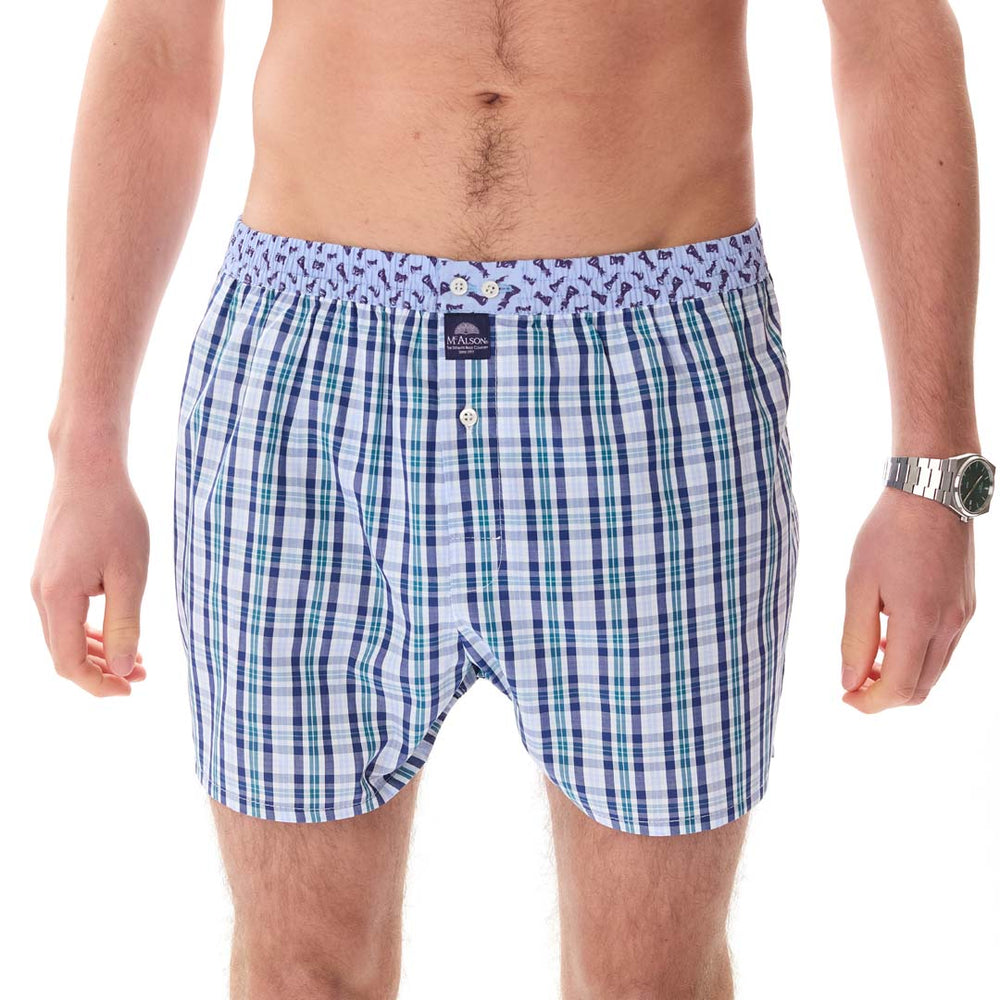 M5411 - Tartan bleu & blanc