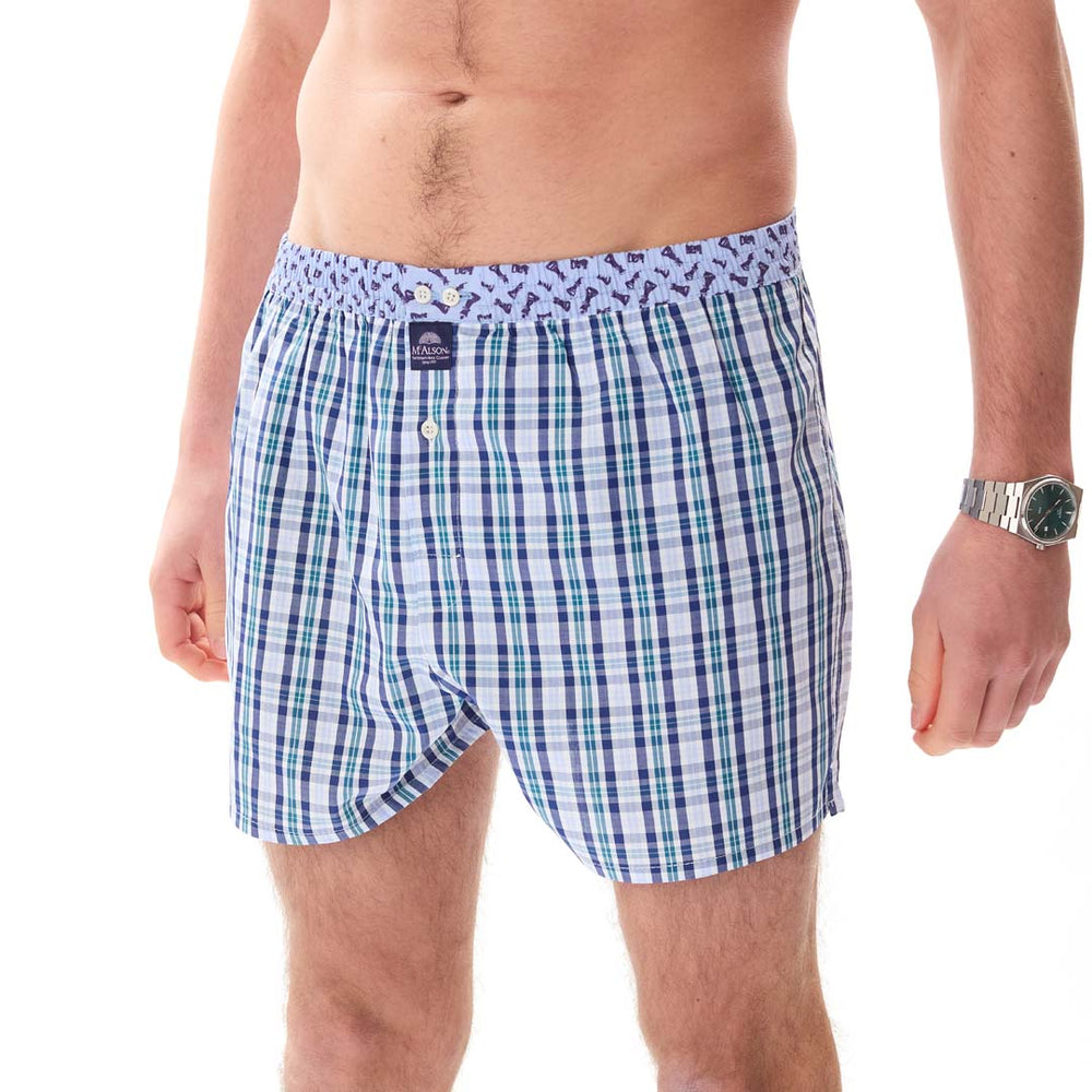M5411 - Tartan bleu & blanc