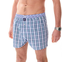M5411 - Tartan bleu & blanc