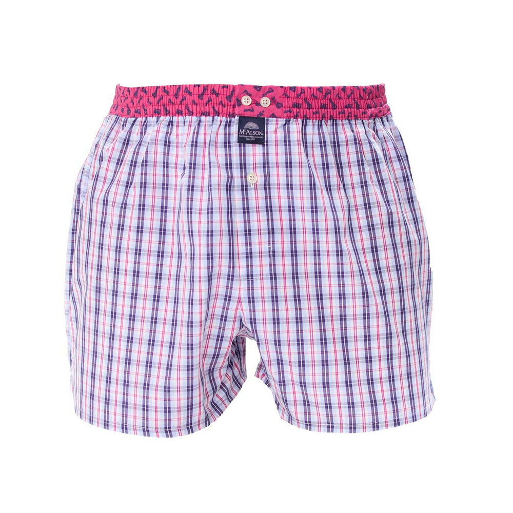 M5413 - Tartan blu & rosa
