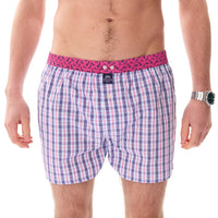 M5413 - Tartan blu & rosa