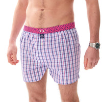 M5413 - Tartan blu & rosa