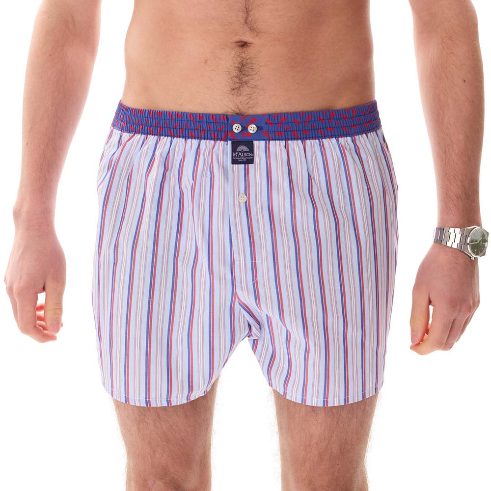 M5414 - Striped blue & red