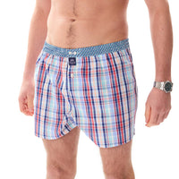 M5421 - Madras blue multi