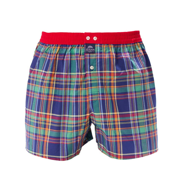 M5430 - Madras vert & rouge
