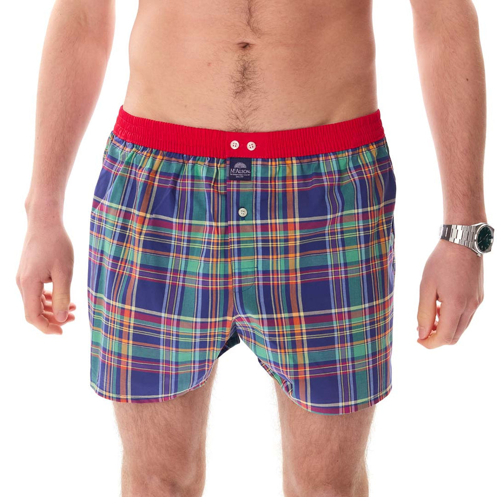 M5430 - Madras green & red
