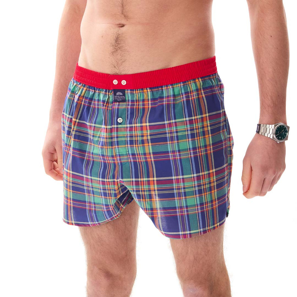 M5430 - Madras green & red