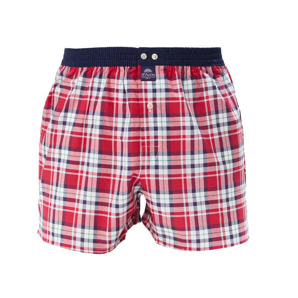 M5431 - Madras red & navy