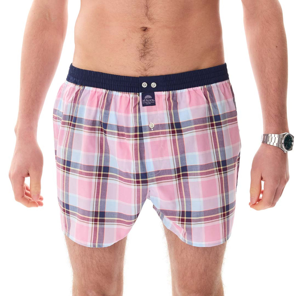 M5432 - Madras blu & rosa