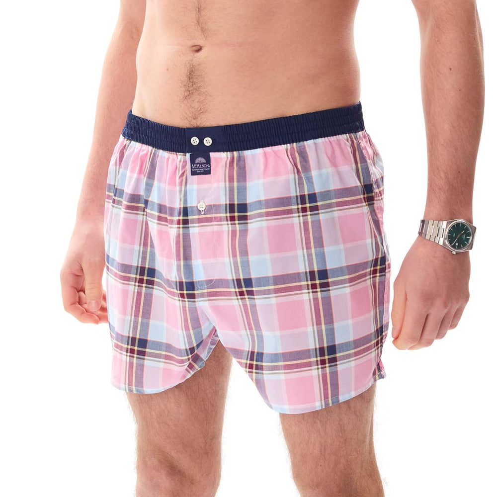 M5432 - Madras blu & rosa