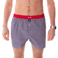 M5439 - Geometrico rosso & blu