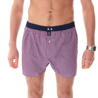 M5441 - Geometric pink & navy