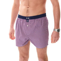 M5441 - Geometric pink & navy
