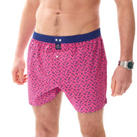 M5451 - Scacchi rosa & navy