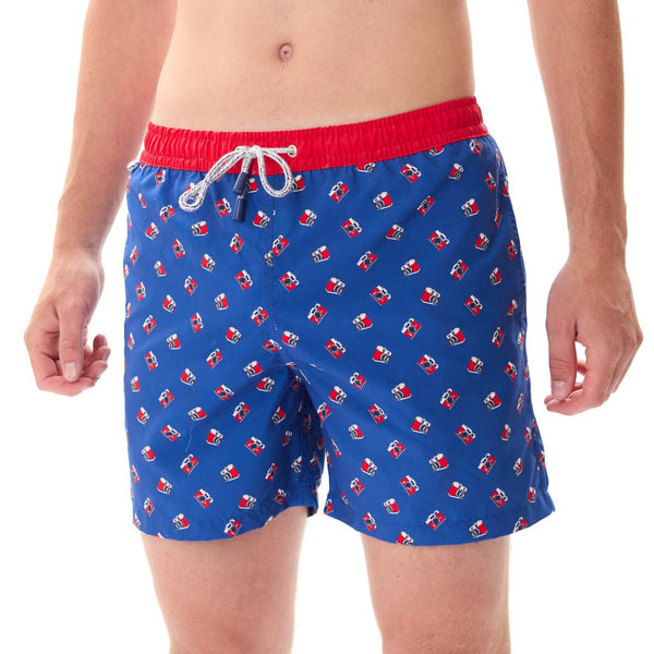 MS5301 - Appareil photo vintage bleu marine & rouge