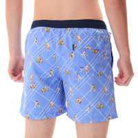 MS5307 - Tennisplatz hellblau & Marineblau