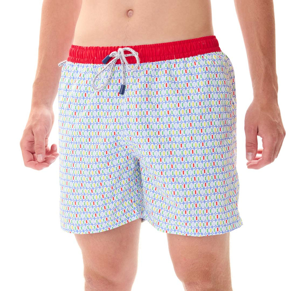 MS5315 - Formes bleu clair & rouge