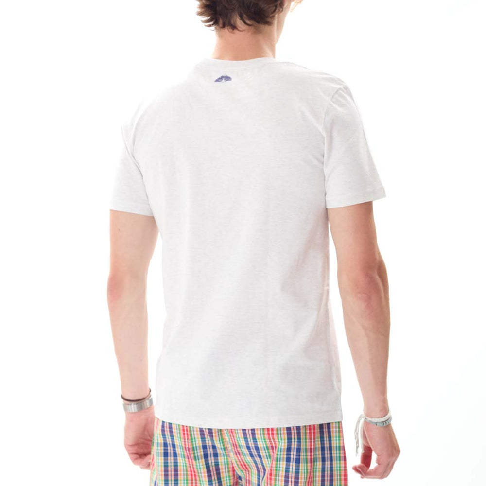 T-shirt crème gris chiné